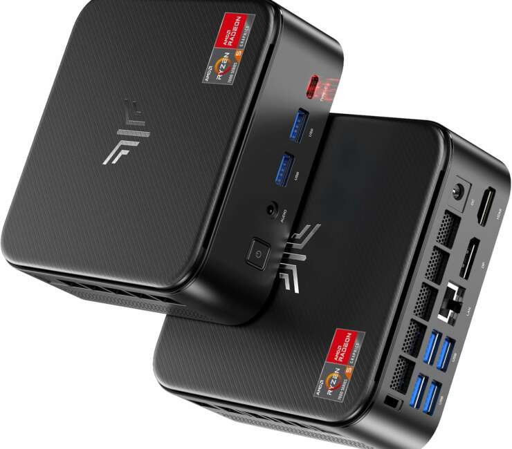 NiPoGi E3B Mini PC AMD Ryzen 7 5825U 16 Go DDR4 / 512 Go SSD